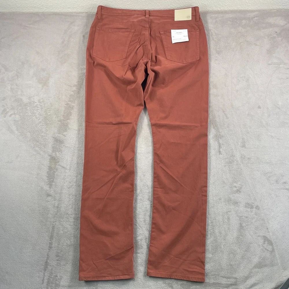 AG Adriano Goldschmied Everett Slim Straight‎ Jeans 38x35 Worn Copper NWT $188